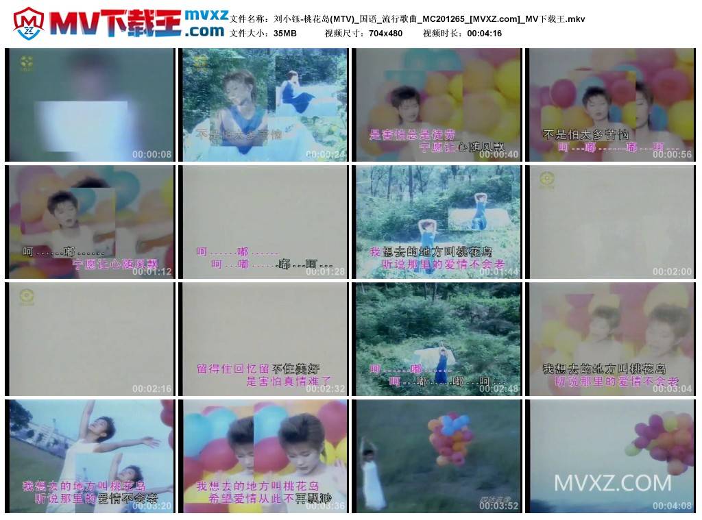 刘小钰-桃花岛(MTV)_国语_流行歌曲_MC201265